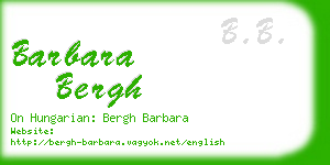 barbara bergh business card